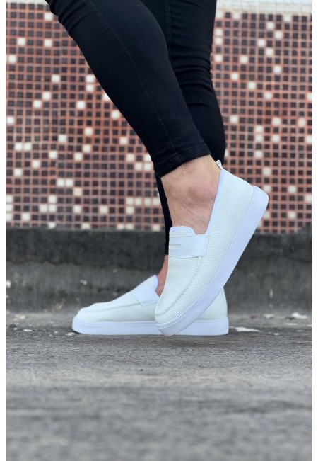 Wagoon WG061 Beyaz Triko Babet Erkek Casual Ayakkabı