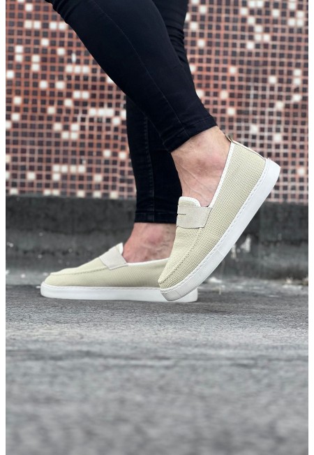 Wagoon WG061 Bej Triko Babet Erkek Casual Ayakkabı