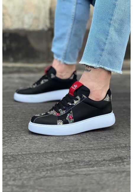 Wagoon WG040 Siyah Kurukafa Erkek Casual Ayakkabı