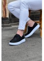 Wagoon WG508 Siyah Cilt Ortopedik Taban Erkek Casual Ayakkabı