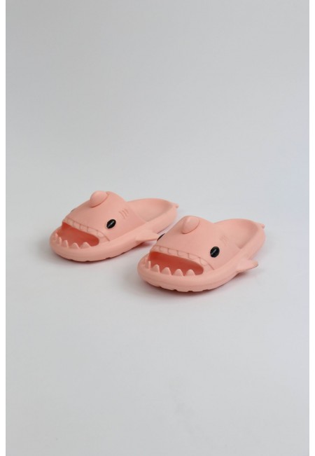 Wagoon  WG500 Köpekbalığı Pembe Unisex Tam Ortopedik Terlik Shark Slides