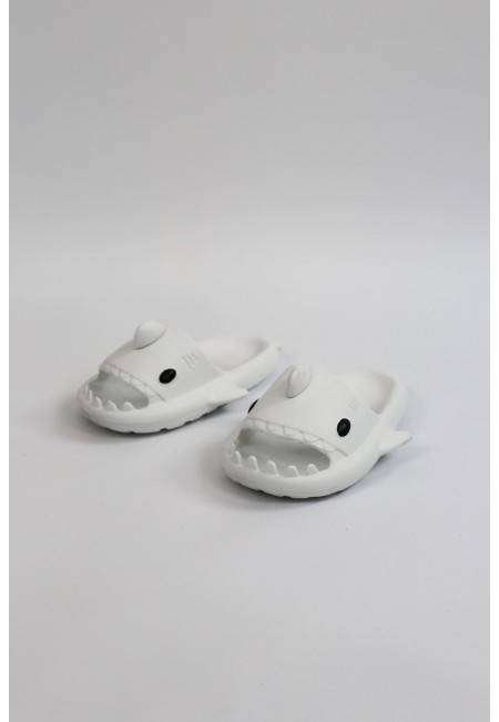 Wagoon  WG500 Köpekbalığı Beyaz Unisex Tam Ortopedik Terlik Shark Slides