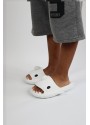 Wagoon  WG500 Köpekbalığı Beyaz Unisex Tam Ortopedik Terlik Shark Slides