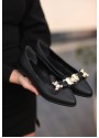 Layana Siyah Cilt Babet Ayakkabı
