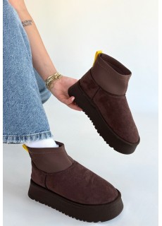 Cuen Kahverengi Süet Bot