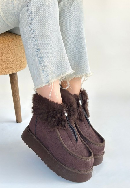 Zinya Kahverengi Süet Bot Zinya Kahverengi Süet Bot