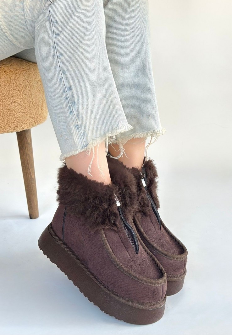 Zinya Kahverengi Süet Bot Zinya Kahverengi Süet Bot