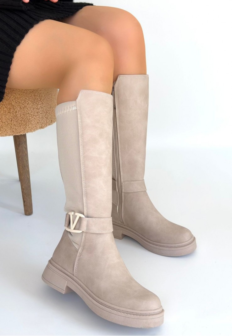 Diona Bej Nubuk Çizme Diona Bej Nubuk Çizme