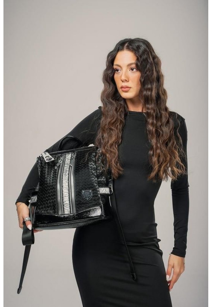 Pely Siyah Cilt Kol Ve Sırt Çantası