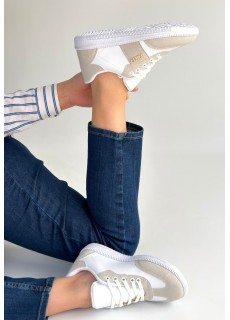 Lunga Beyaz Cilt Bağcıklı Spor Ayakkabı