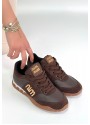 Marje Kahverengi Cilt Bağcıklı Spor Ayakkabı