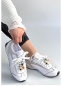 Riaf Beyaz Cilt Bağcıklı Spor Ayakkabı