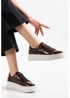 Jetan Kahverengi Rugan Bağcıklı Spor Ayakkabı