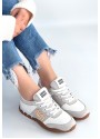 Marje Beyaz Cilt Bağcıklı Spor Ayakkabı