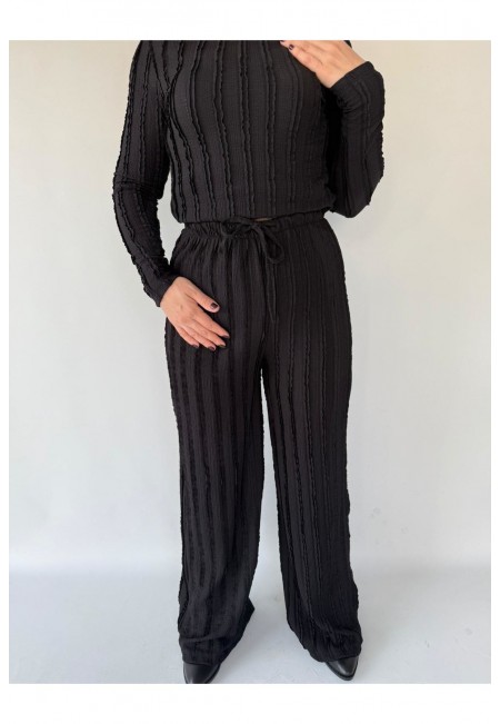 Ritim Siyah Püsküllü İkili Takım