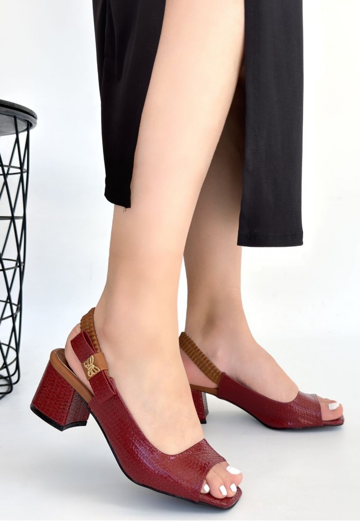 Alessi Bordo  Rugan Topuklu Ayakkabı