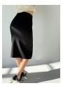 Linja Siyah Kumaş Kalem Etek