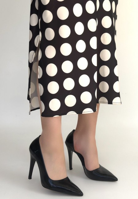 Pley Siyah Rugan Stiletto Ayakkabı Pley Siyah Rugan Stiletto Ayakkabı