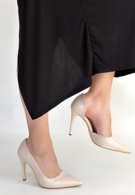 Pley Bej Rugan Stiletto Ayakkabı Pley Bej Rugan Stiletto Ayakkabı