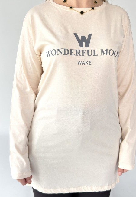 Hetta Bej Uzun Kollu Tişört