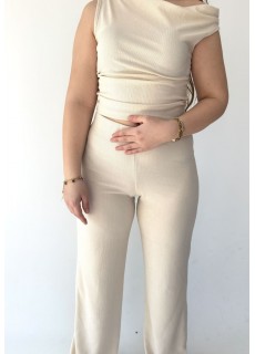 Mray Bej İkili Kısa Kollu Takım