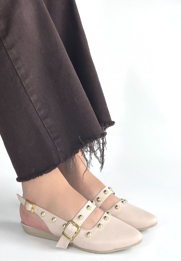 Jorwi Bej Cilt Babet Ayakkabı