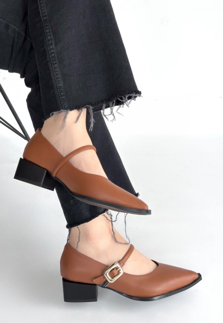 Galye Taba Cilt Topuklu Ayakkabı