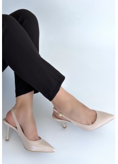 Katey Bej Rugan Topuklu Ayakkabı